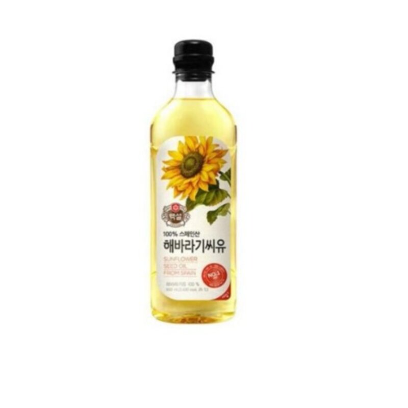 CJ 백설 해바라기씨유 900mL X 4개