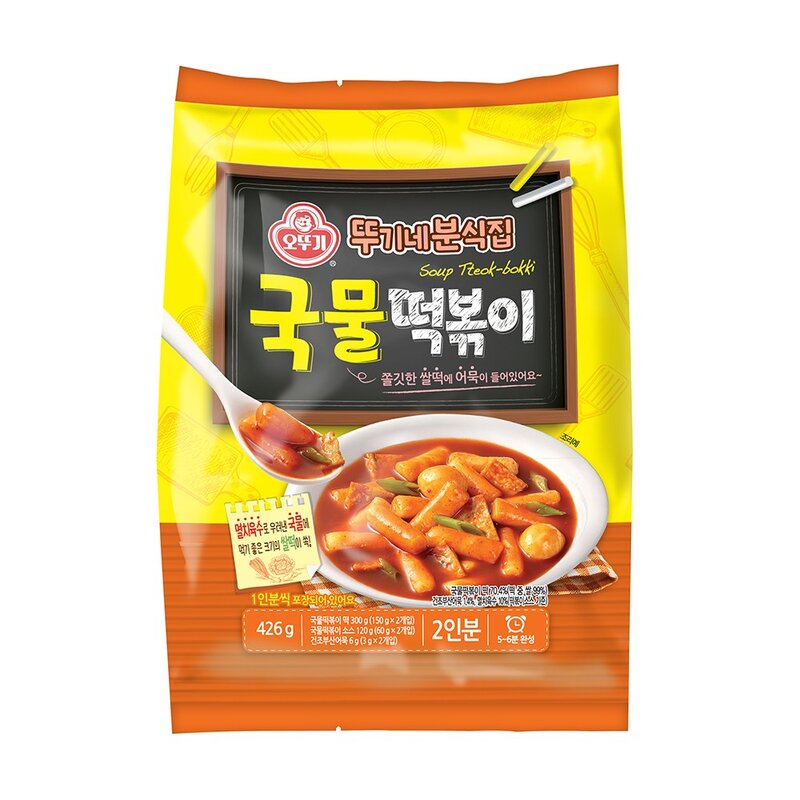 오뚜기 뚜기네분식집 국물떡볶이, 426g, 3개