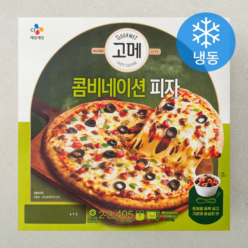 고메 콤비네이션 피자 (냉동), 405g, 4개