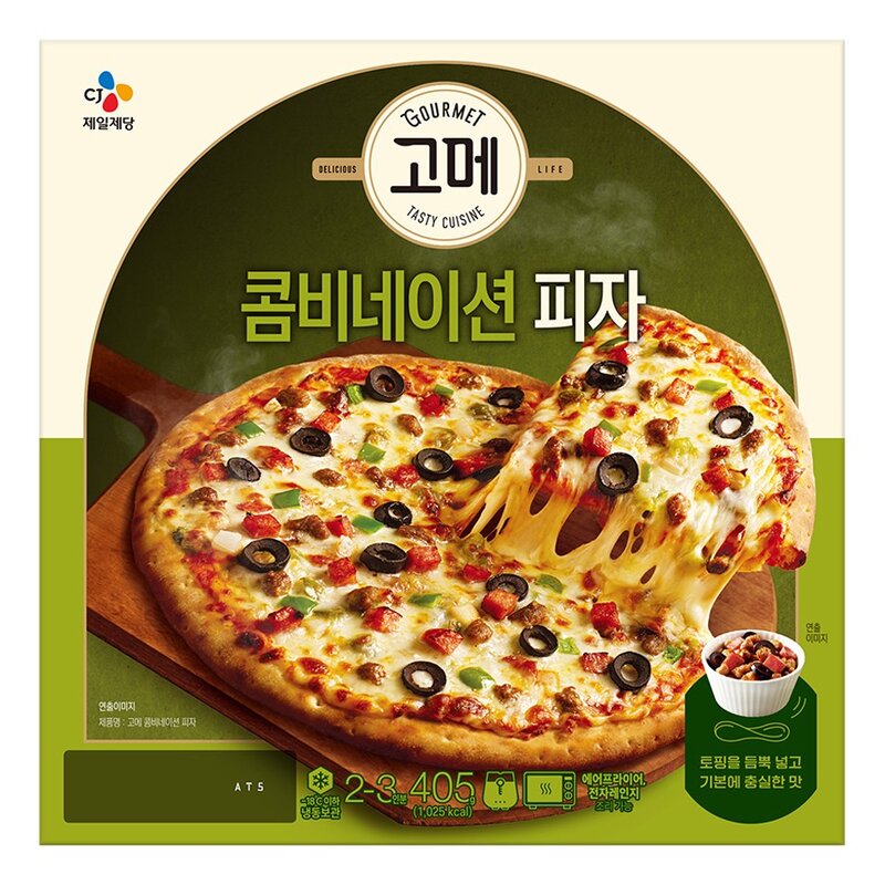 고메 콤비네이션 피자 (냉동), 405g, 4개