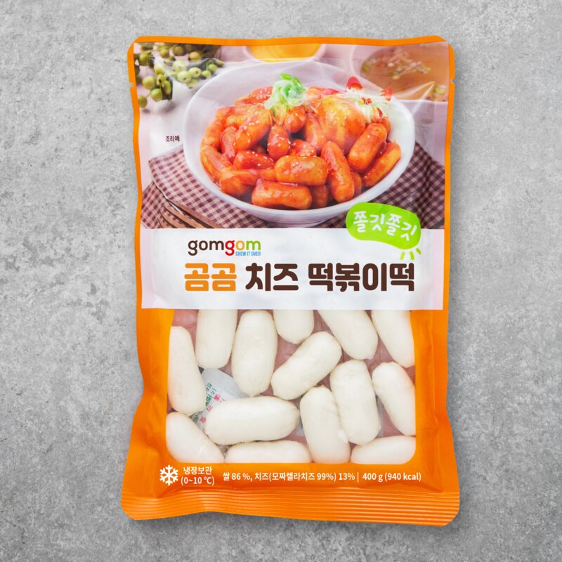 곰곰 치즈 떡볶이떡, 400g, 1봉