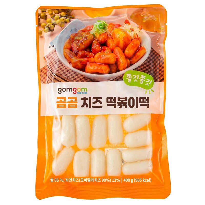 곰곰 치즈 떡볶이떡, 400g, 1봉