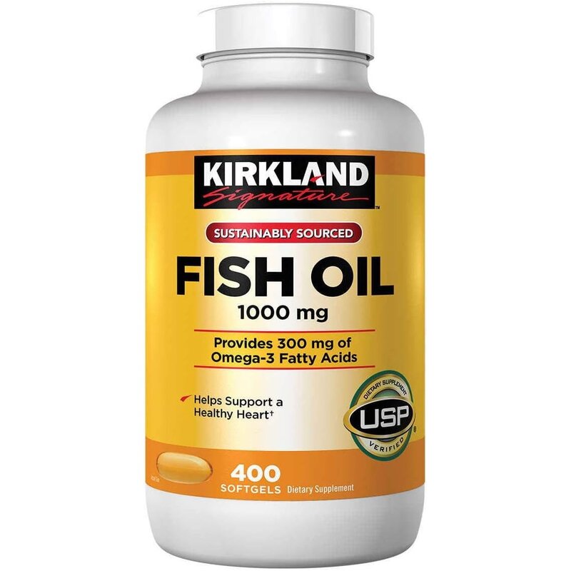 커클랜드 피쉬오일 오메가3 400정 (소프트젤) Kirkland Fish Oil Concentrate 1000mg 400Sgels, 1개