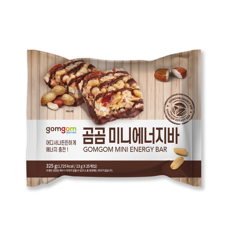 곰곰 미니 에너지바, 325g, 1개