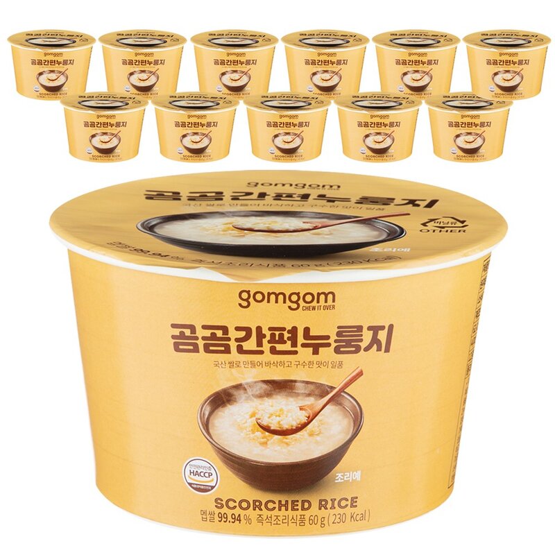 곰곰 간편 누룽지, 30g, 12개