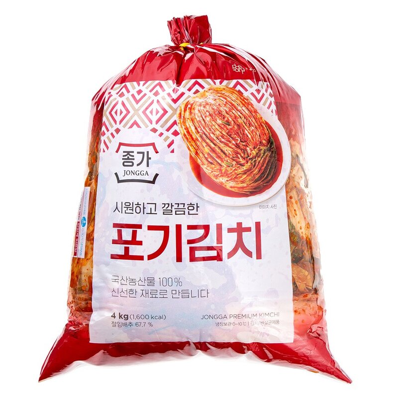 종가 포기김치, 4kg, 1개