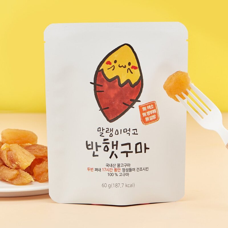 다모식품 해남 꿀 고구마 말랭이 60g, 20개