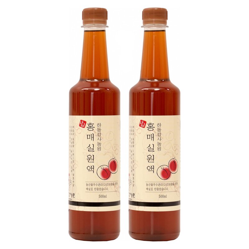 하동감사농원 홍매실원액, 1.5L, 2개