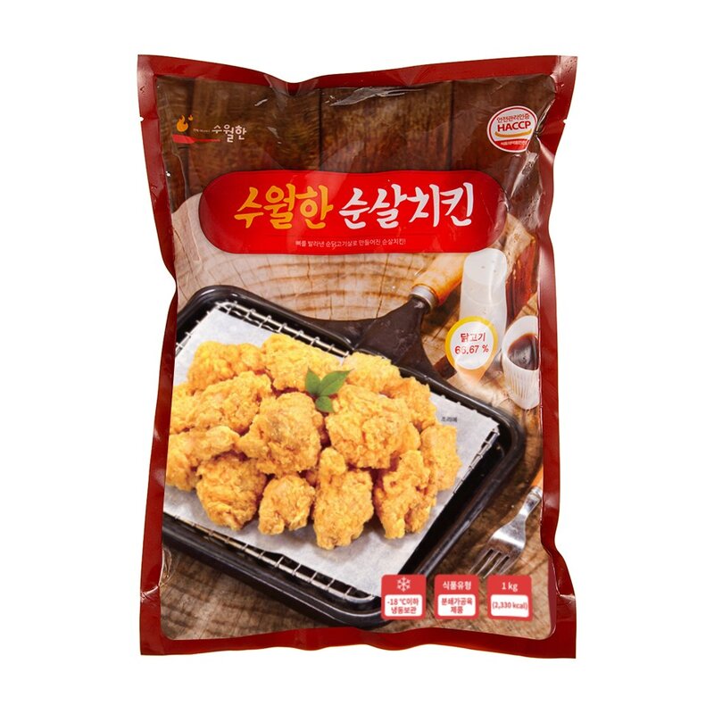 수월한 순살치킨 (냉동), 1kg, 1개