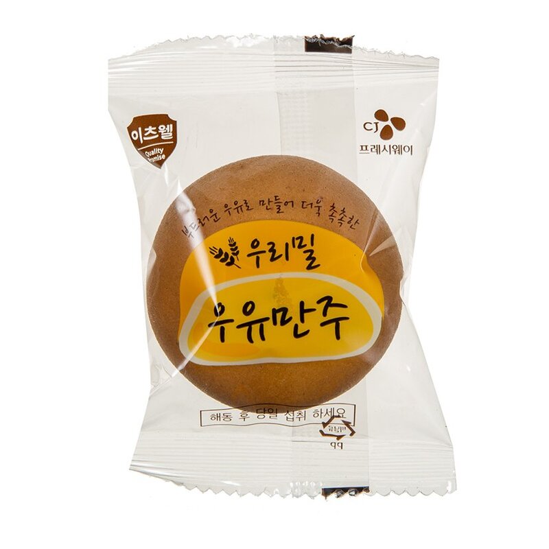 이츠웰 우리밀 우유 만주 (냉동), 30g, 20개