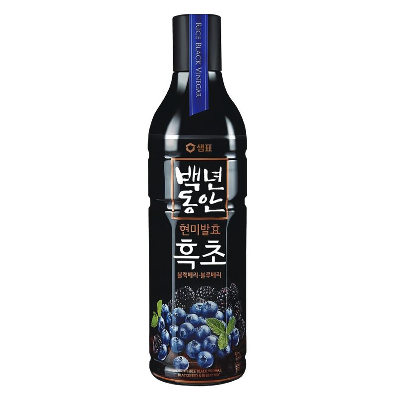 샘표 백년동안 현미발효 흑초 블랙블루베리, 900ml, 2개