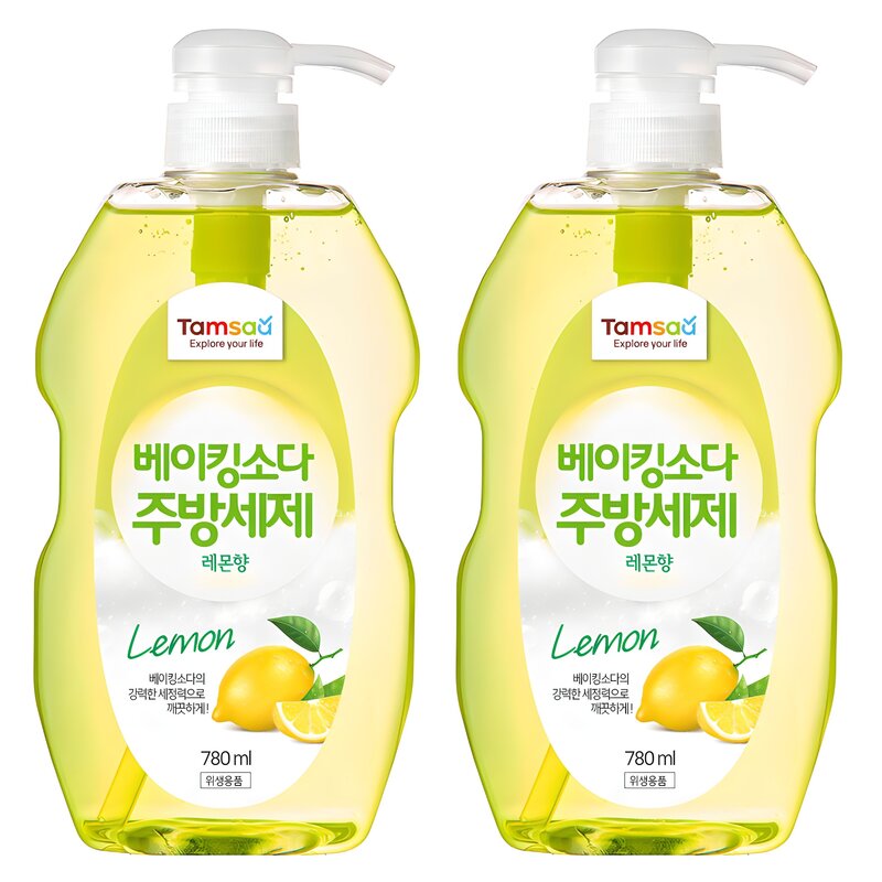 탐사 베이킹소다 주방세제 레몬, 780ml, 1개