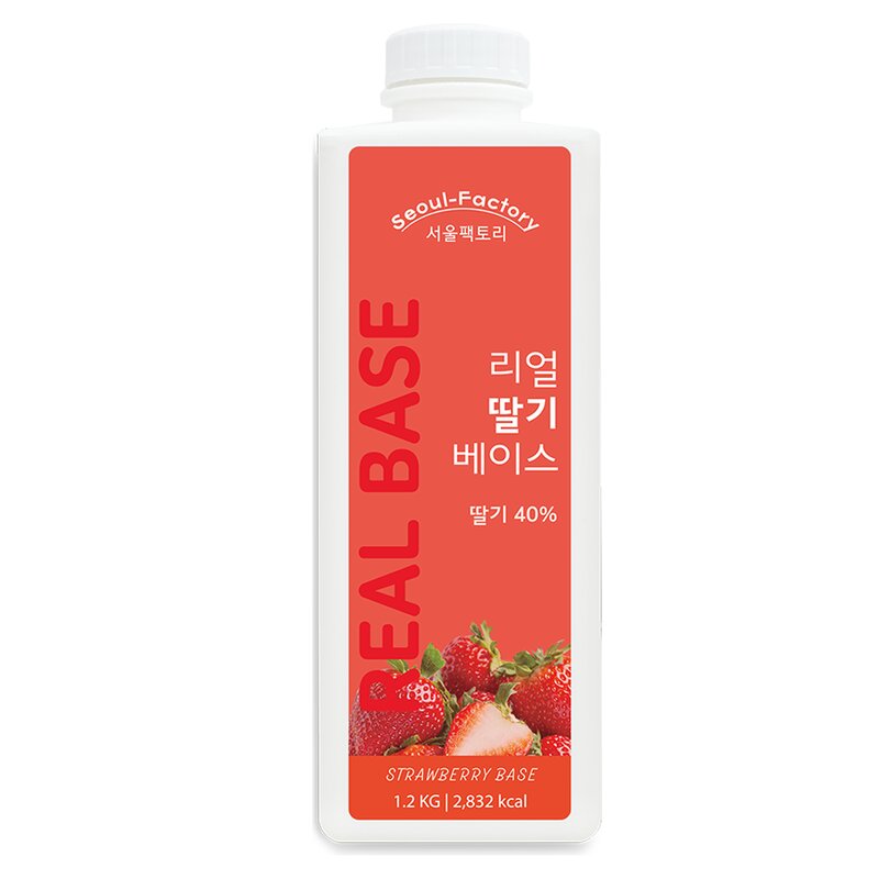 서울팩토리 리얼 딸기 베이스, 2개, 1.2kg