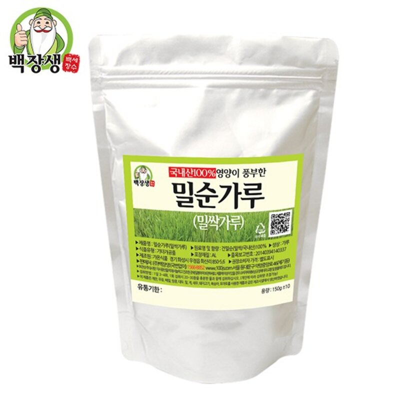 [백장생] 국내산 밀싹가루 (밀순분말 밀싹파우더), 1kg, 1개, 1개