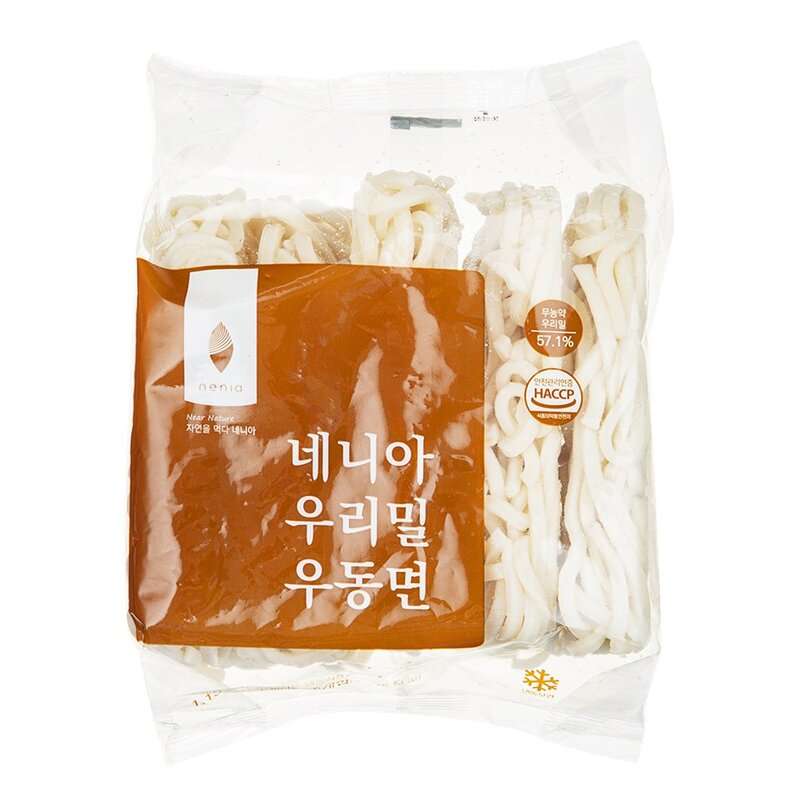 네니아 우리밀 우동면 (냉동), 1.15kg, 1개