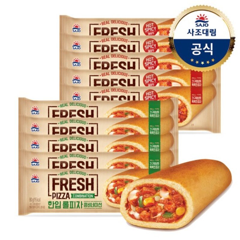 사조-한입롤피자콤비네이션80g x10, 10개, 80g