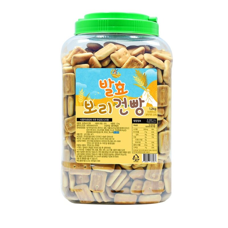 바라크 발효 보리 건빵, 1.2kg, 1개