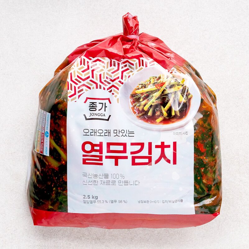 대상 종가 열무김치, 80g, 6개