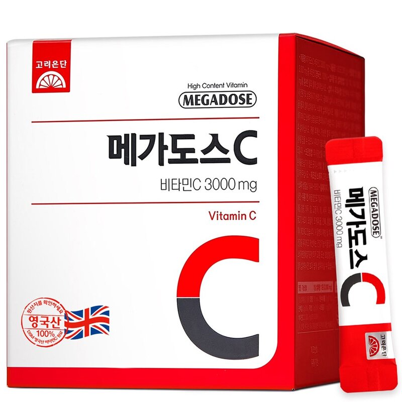 고려은단 메가도스C 비타민C 3000mg, 60포, 180g, 1개