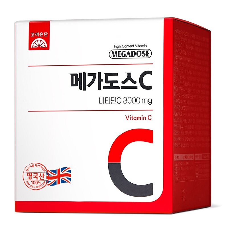 고려은단 메가도스C 비타민C 3000mg, 60포, 180g, 1개