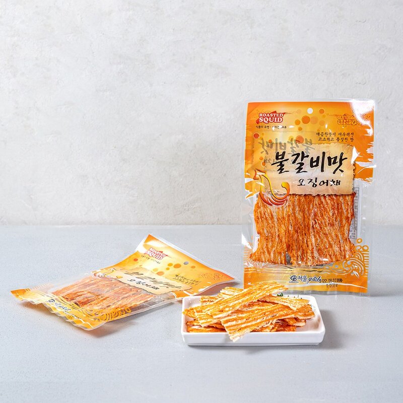 서울지앤비 불갈비맛 오징어채, 32g, 10개