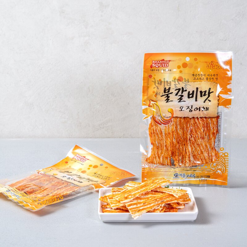 서울지앤비 불갈비맛 오징어채, 32g, 10개