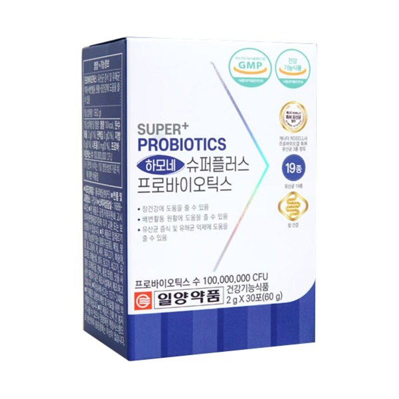 일양약품 하모네 슈퍼플러스 생 유산균 프로바이오틱스 30p, 1개, 60g