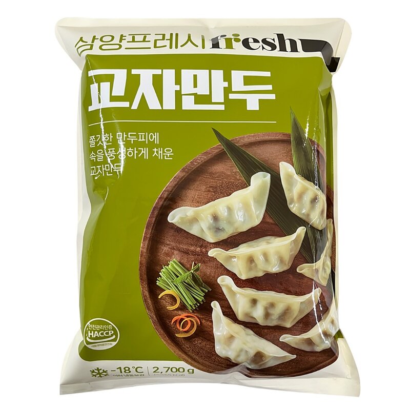 삼양 교자만두 (냉동), 2700g, 2개