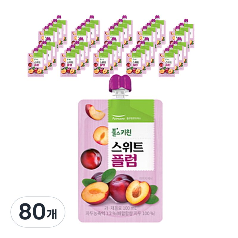 풀무원 풀스키친 스위트 플럼주스, 40개, 100ml