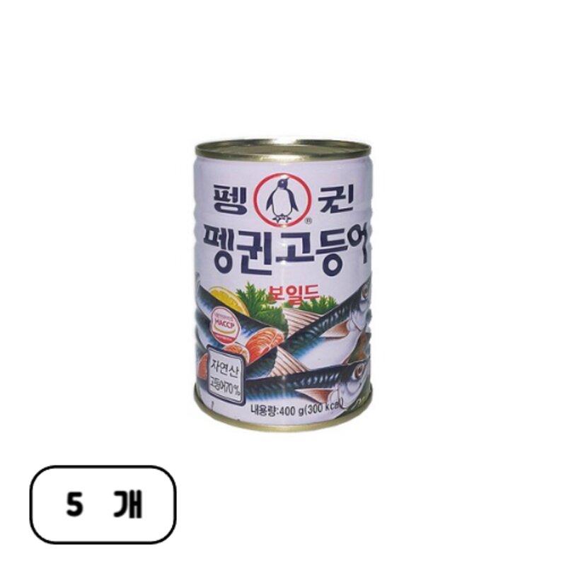 펭귄 고등어 통조림, 400g, 2개