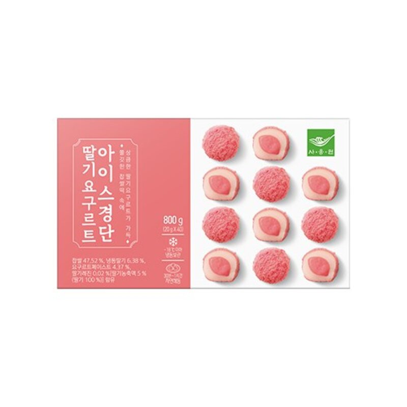 사옹원 딸기아이스경단 800g, 1개