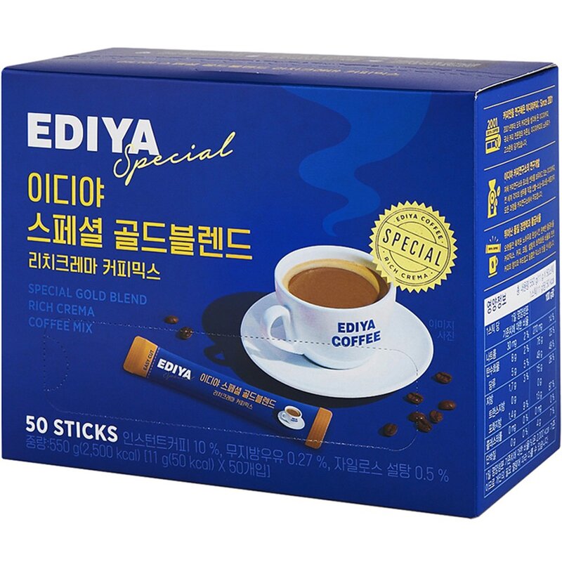 이디야 스페셜 골드블렌드 커피믹스, 11g, 50개입, 1개, 550g