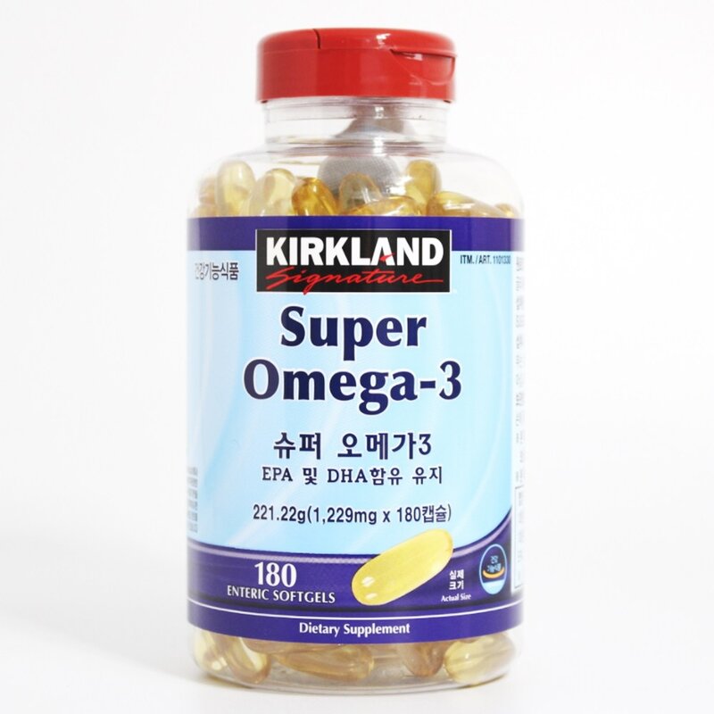 커클랜드 슈퍼 오메가3 1229mg x 180캡슐, 180정, 1개