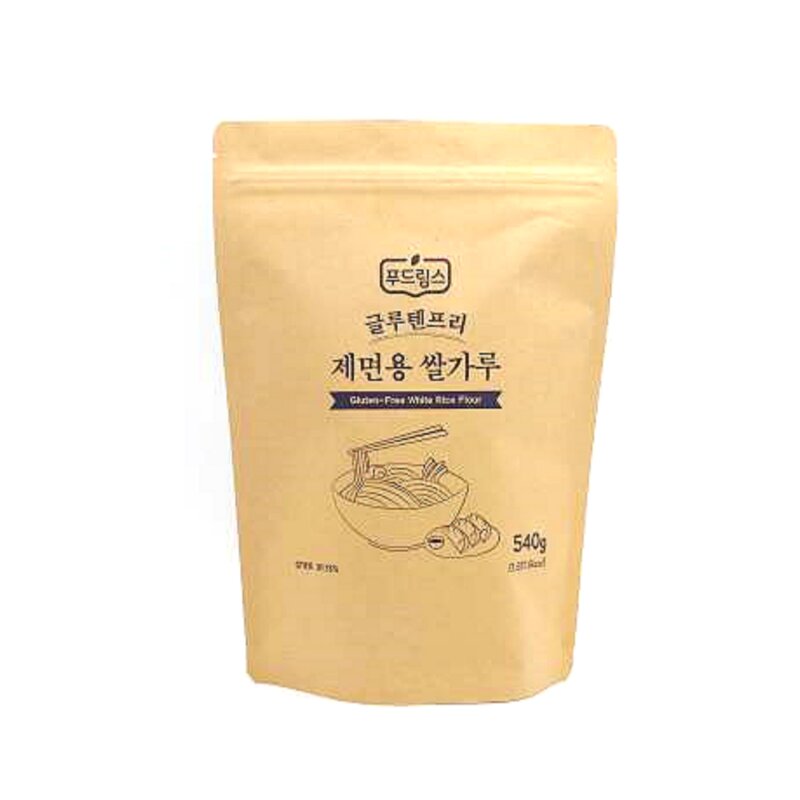 글루텐프리 제면용 쌀가루 (540g) 푸드림스 밀가루대체식 비건 밀가루다이어트, 540g, 1개