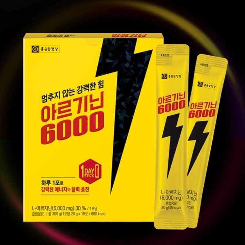 종근당건강 아르기닌6000 15p, 300g, 1개