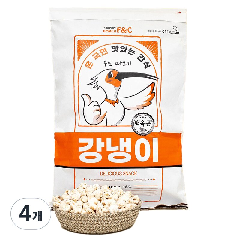 우포따오기 포대 강냉이, 1개, 1kg