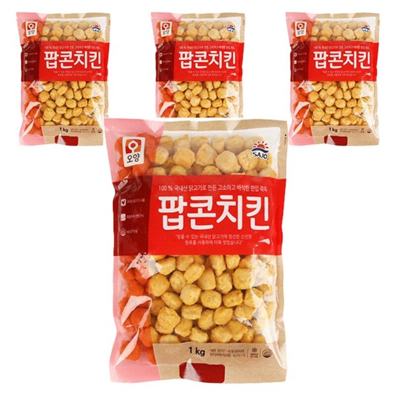 [사조대림] 오양 팝콘치킨 2kg, 1kg, 1개