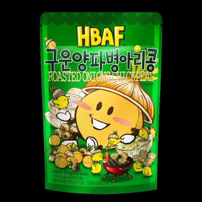 바프 구운 양파맛 병아리콩, 90g, 4개