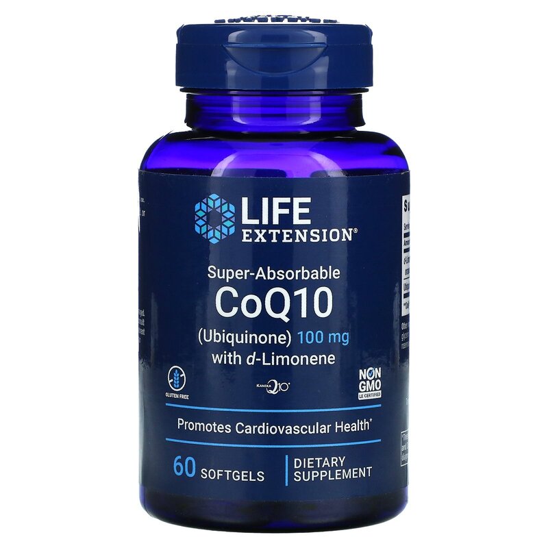 라이프익스텐션 슈퍼 앱소버블 CoQ10 100mg 소프트젤, 60개입, 1개, 60정