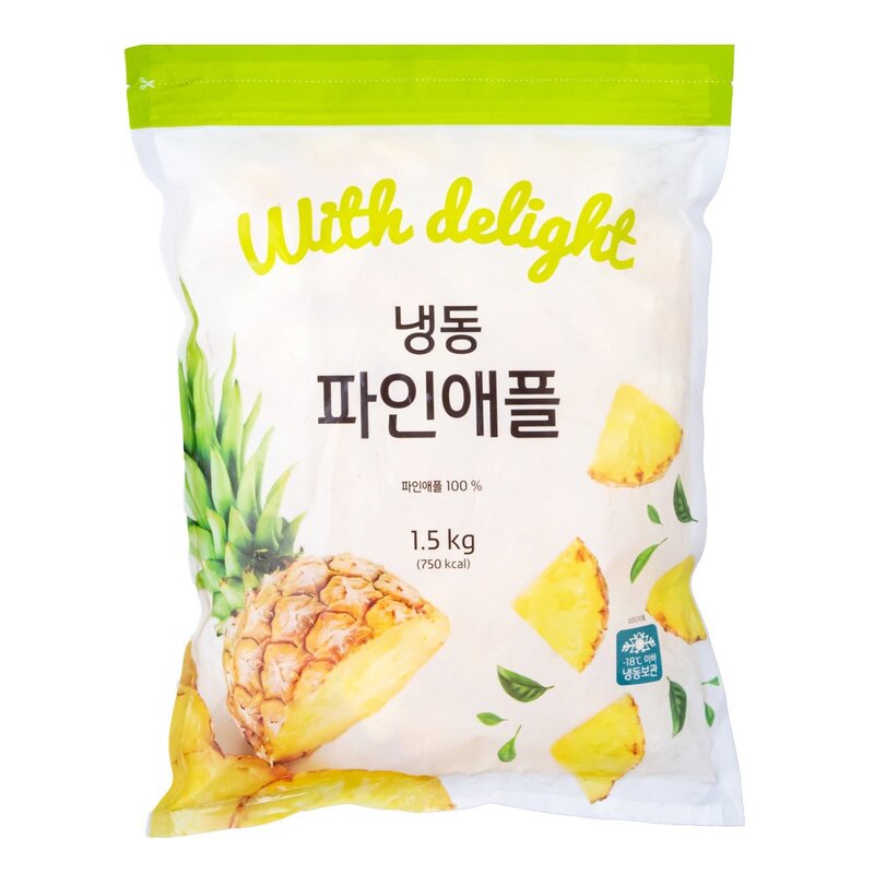 코스타리카산 파인애플 (냉동), 1.5kg, 1개