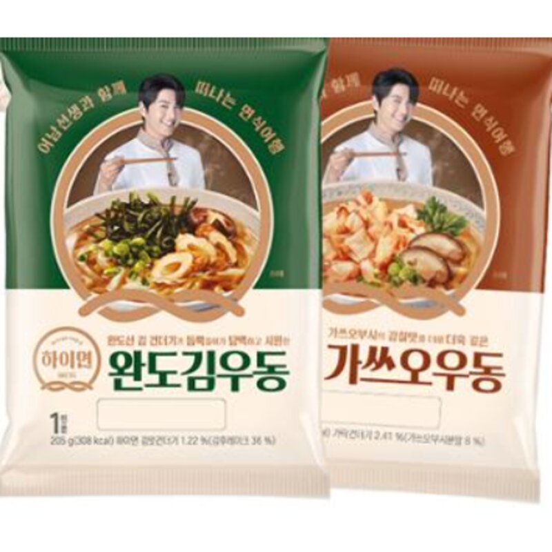 삼립 하이면 완도김 우동 5개입+가쓰오 5개입, 1세트