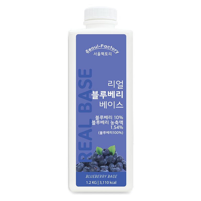 서울팩토리 리얼 블루베리 베이스, 3개, 1.2kg