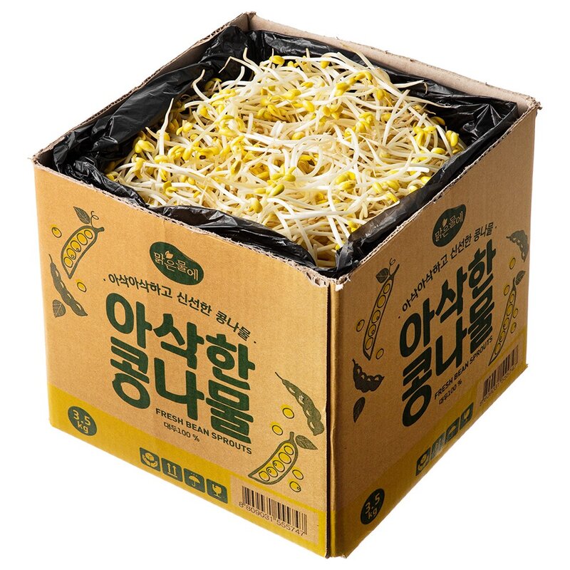 맑은물에 아삭한 콩나물, 3.5kg, 1박스