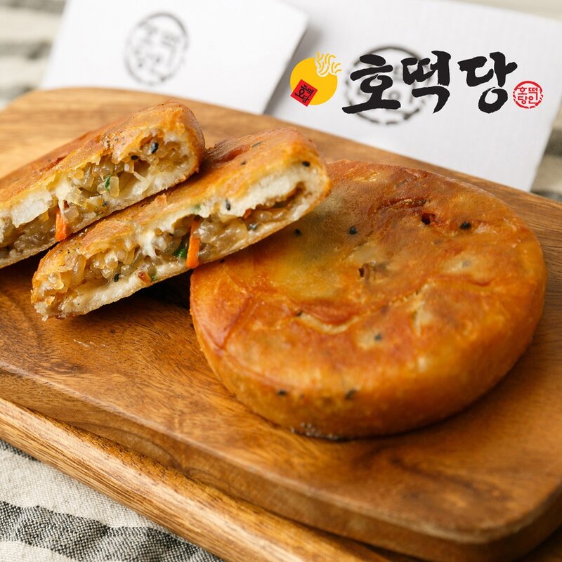 [호떡당] 100% 수제라서 맛있다!!! 황리단길에서 줄서서먹는 잡채호떡 1팩(5개), 90g, 5개