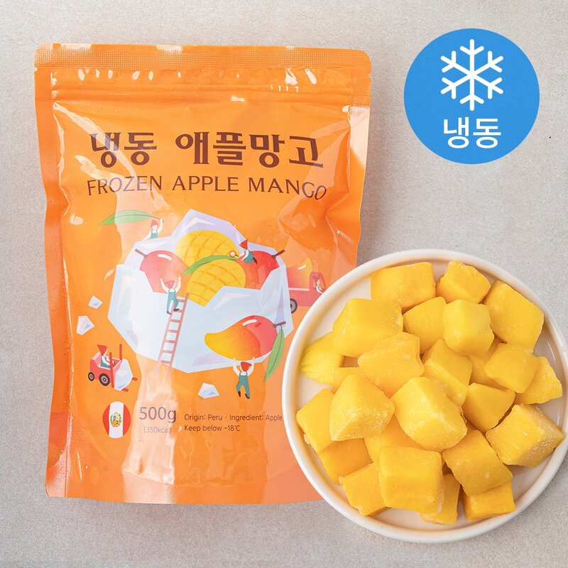 웰프레쉬 애플망고 (냉동), 500g, 1개