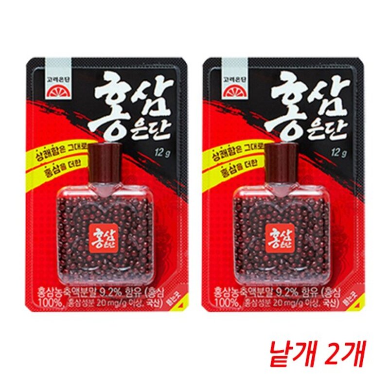 고려은단 홍삼은단 12g, 5개