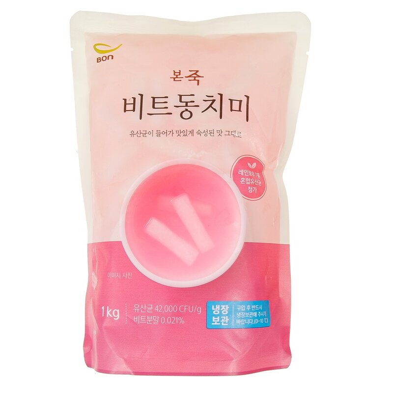 본죽 비트 동치미, 1kg, 1개