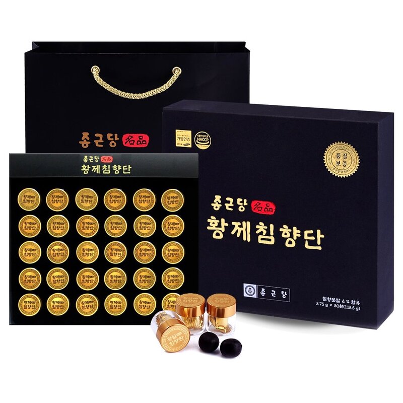 종근당 황제 침향단 + 쇼핑백, 112.5g, 1개