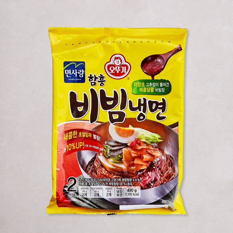 오뚜기 함흥 비빔냉면 2인분, 490g, 1개