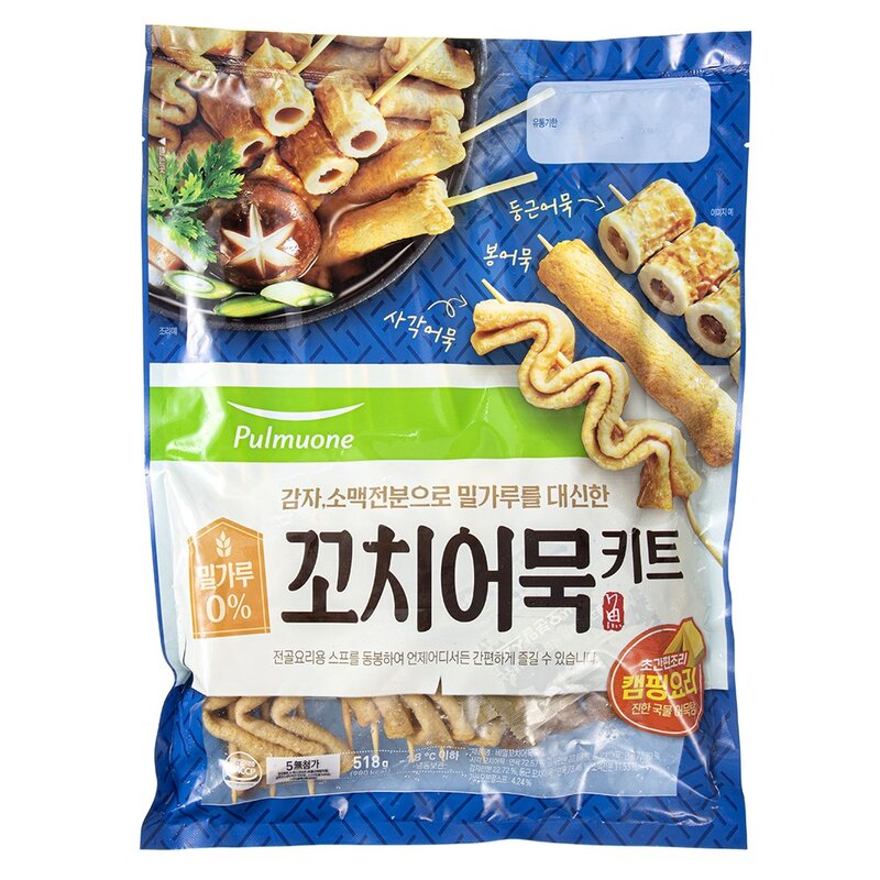 풀무원 비밀꼬치 어묵키트 (냉동), 518g, 1개